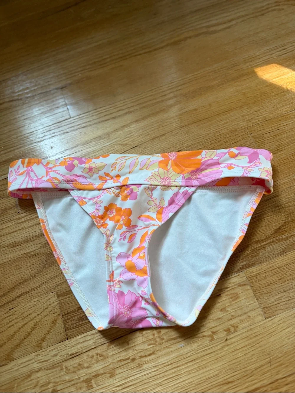 MWOT Floral  Orange & Pink Two-Piece Swim Set